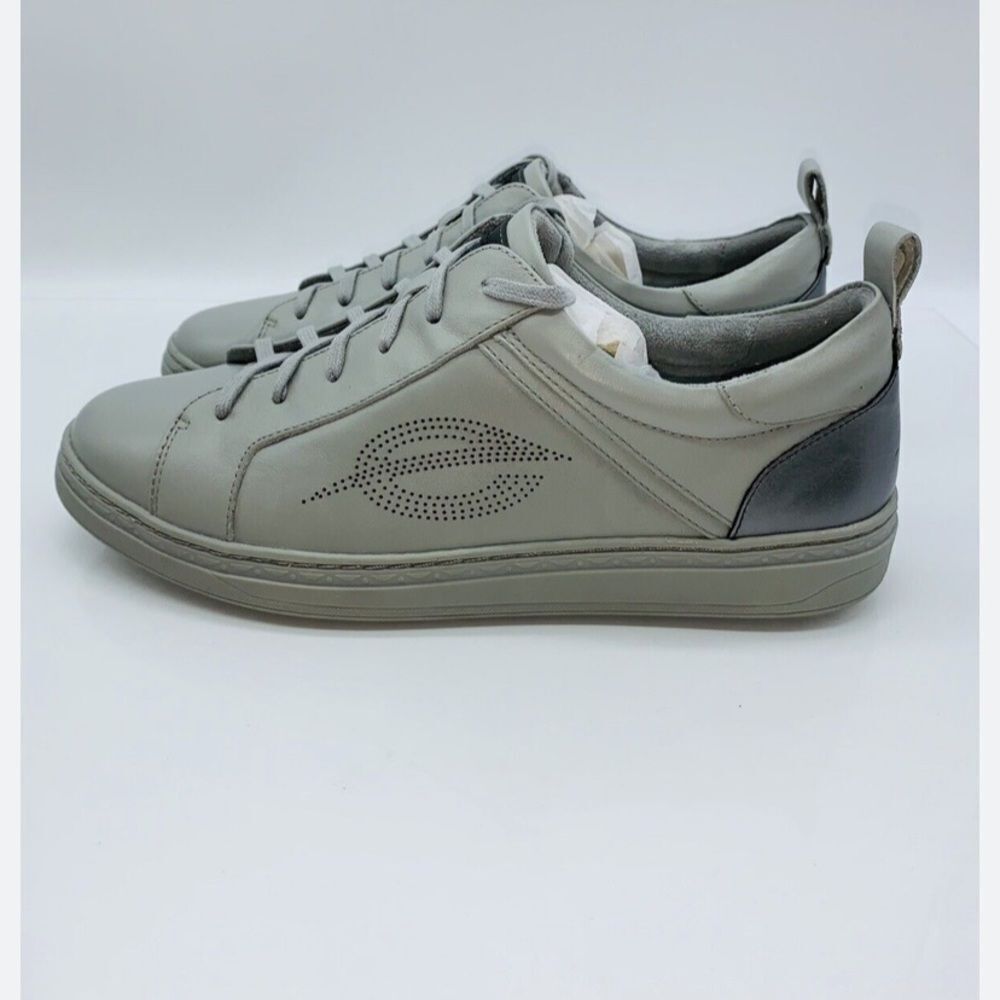 Earth Woman Zinnia Premium Leather Sneaker Size 5.5 B Grey Shoes